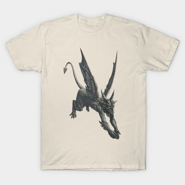 Gargoyle T-Shirt by paintedmonk